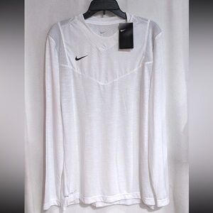 Nike Mens Dri-FIT Team Player L/S UV Shirt White CW3539-100 Size XXL NWOT